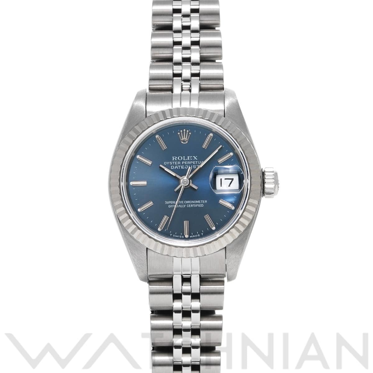 ロレックス デイトジャスト 69174 ブルー レディース 時計 【中古】【wristwatch】