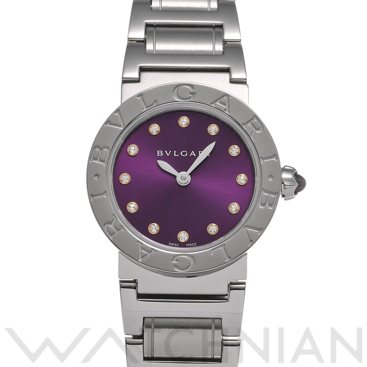 ブルガリ ブルガリブルガリ BBL26S パープル/ダイヤモンド レディース 時計 【中古】【wristwatch】