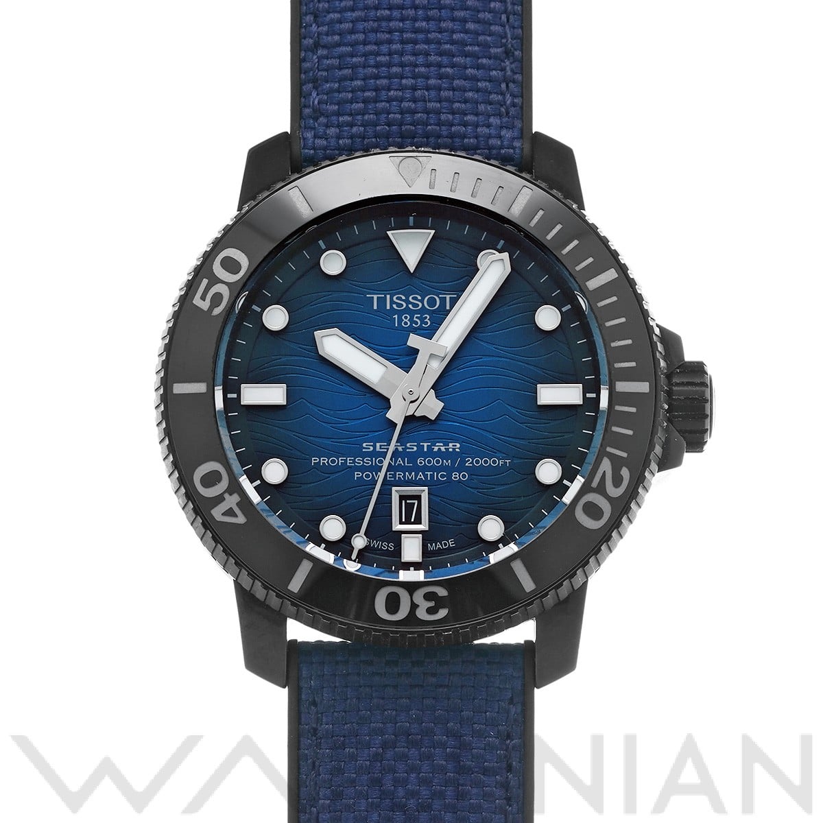 ティソ シースター 2000 プロフェッショナル パワーマティック 80 T120.607.37.041.00 ブルー・グラデーション メンズ 時計 【中古】【wristwatch】