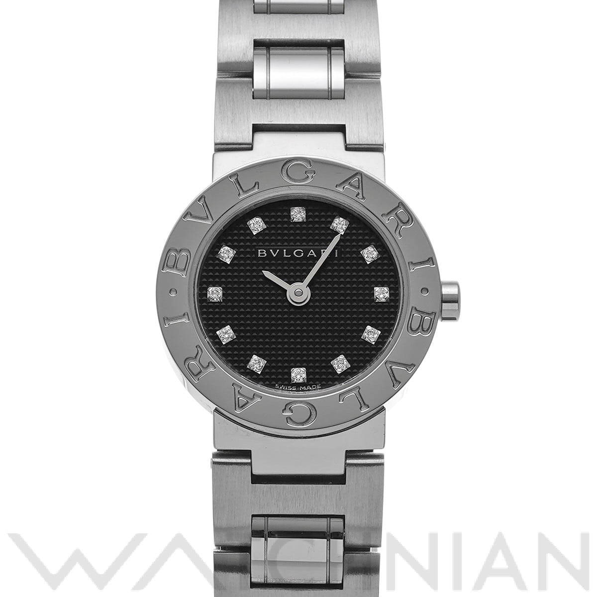 ブルガリ ブルガリブルガリ BB23SS ブラック/ダイヤモンド レディース 時計 【中古】【wristwatch】
