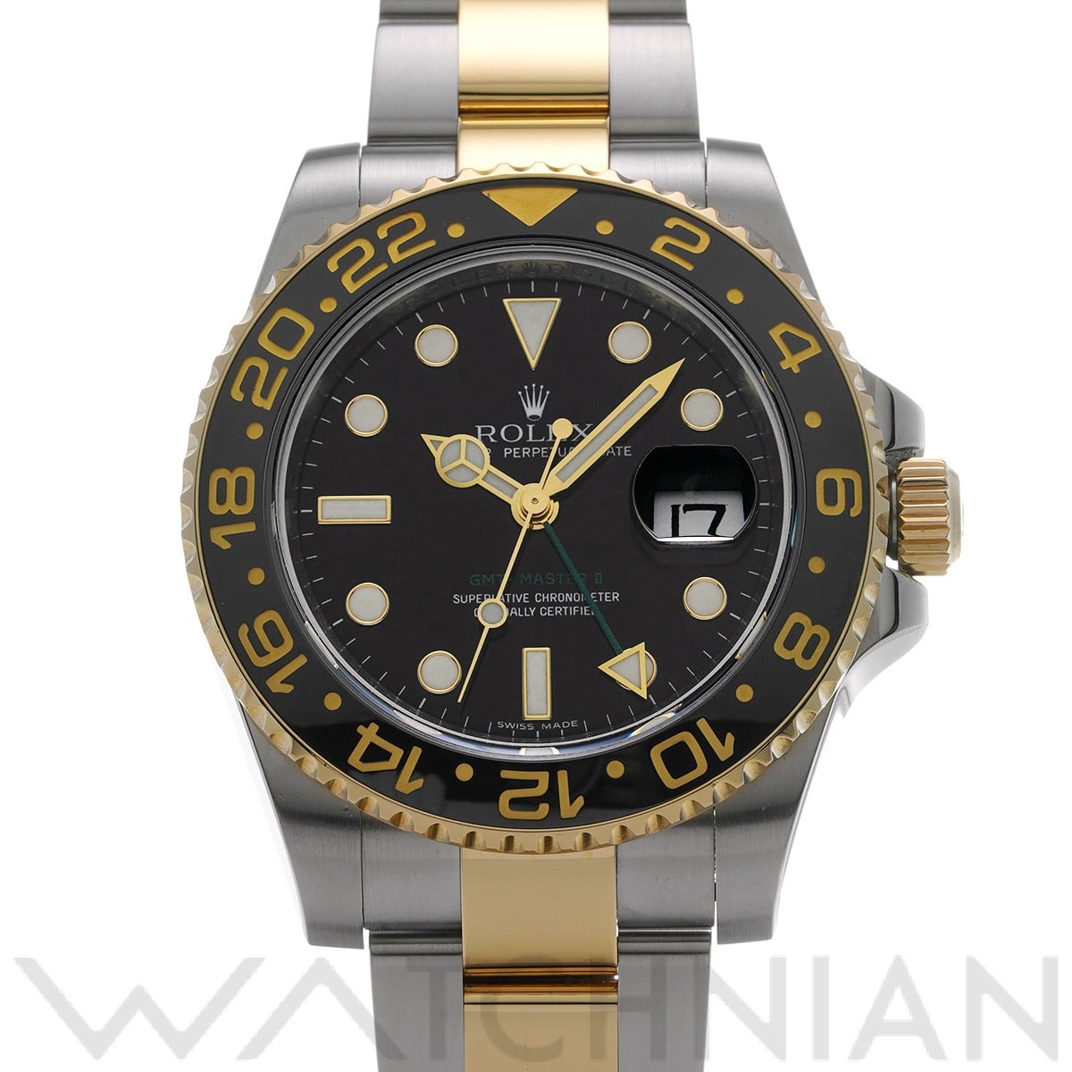 ロレックス GMTマスターII 116713LN ブラック メンズ 時計 【中古】【wristwatch】