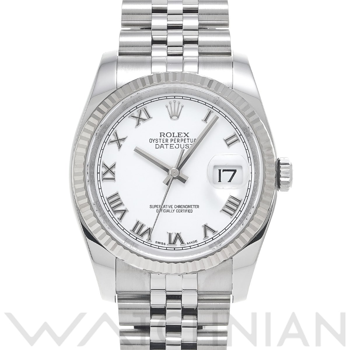 ロレックス デイトジャスト 36 116234 ホワイト メンズ 時計 【中古】【wristwatch】