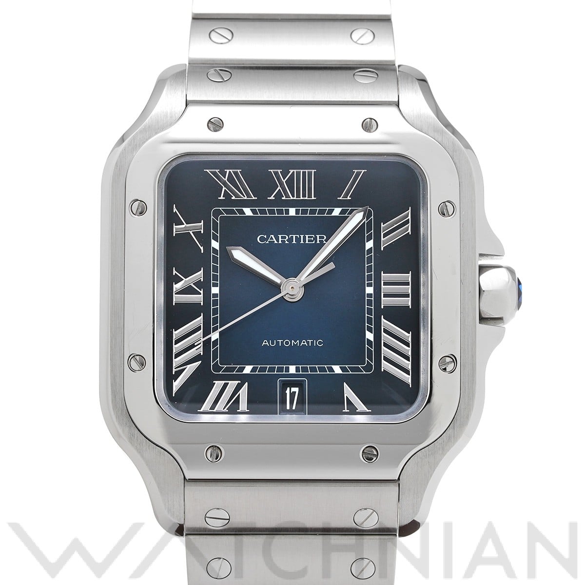 カルティエ サントス ドゥ カルティエ LM WSSA0030 ブルー・グラデーション メンズ 時計 【中古】【wristwatch】