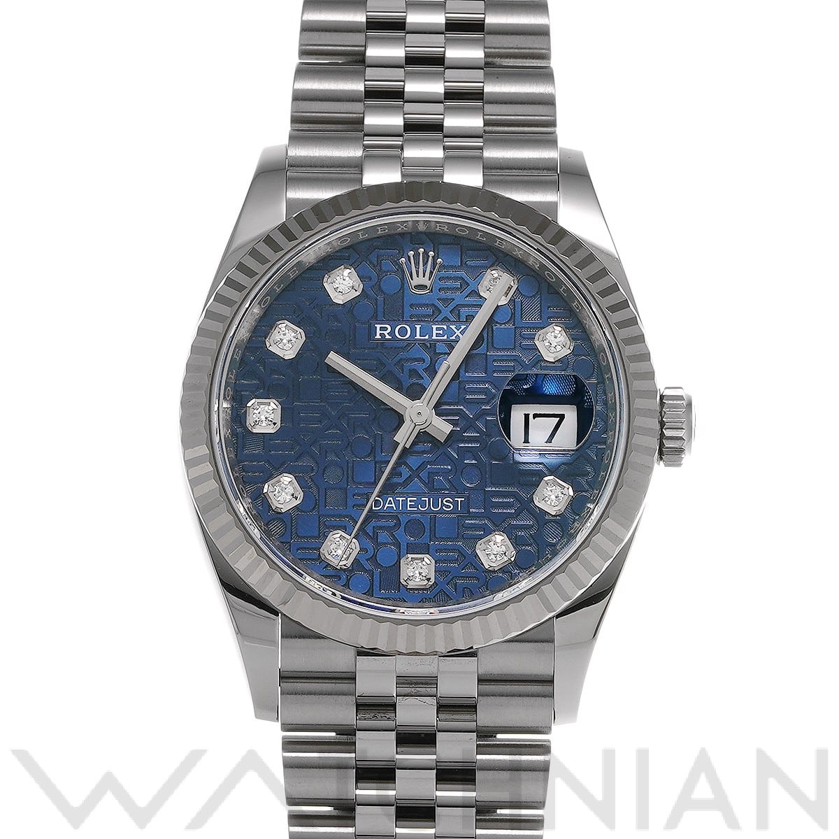 ロレックス デイトジャスト 36 126234G ブルーコンピュータ/ダイヤモンド メンズ 時計 【中古】【wristwatch】