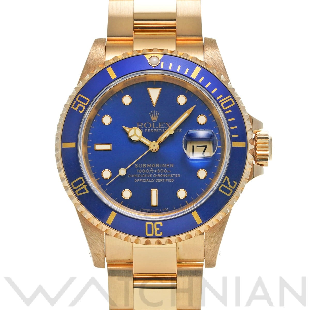 ロレックス サブマリーナ デイト 16618 ブルー メンズ 時計 【中古】【wristwatch】