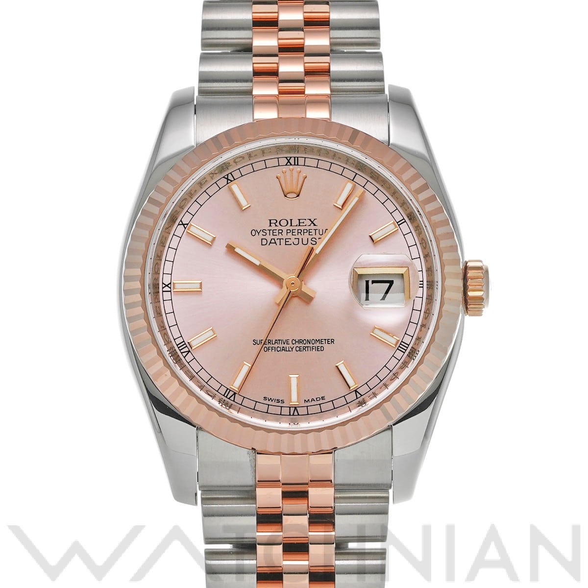 ロレックス デイトジャスト 36 116231 ピンク メンズ 時計 【中古】【wristwatch】