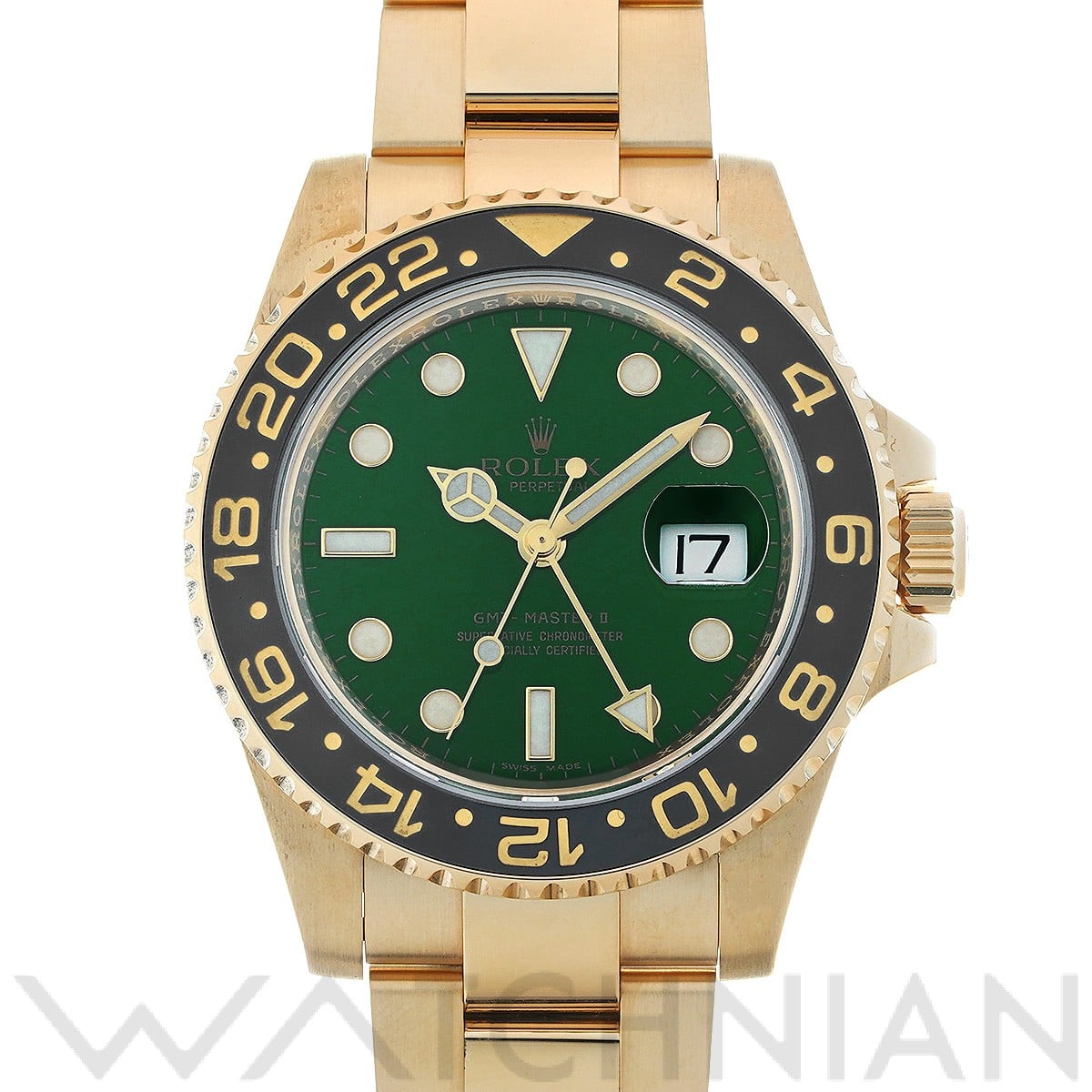 ロレックス GMTマスターII 116718LN グリーン メンズ 時計 【中古】【wristwatch】