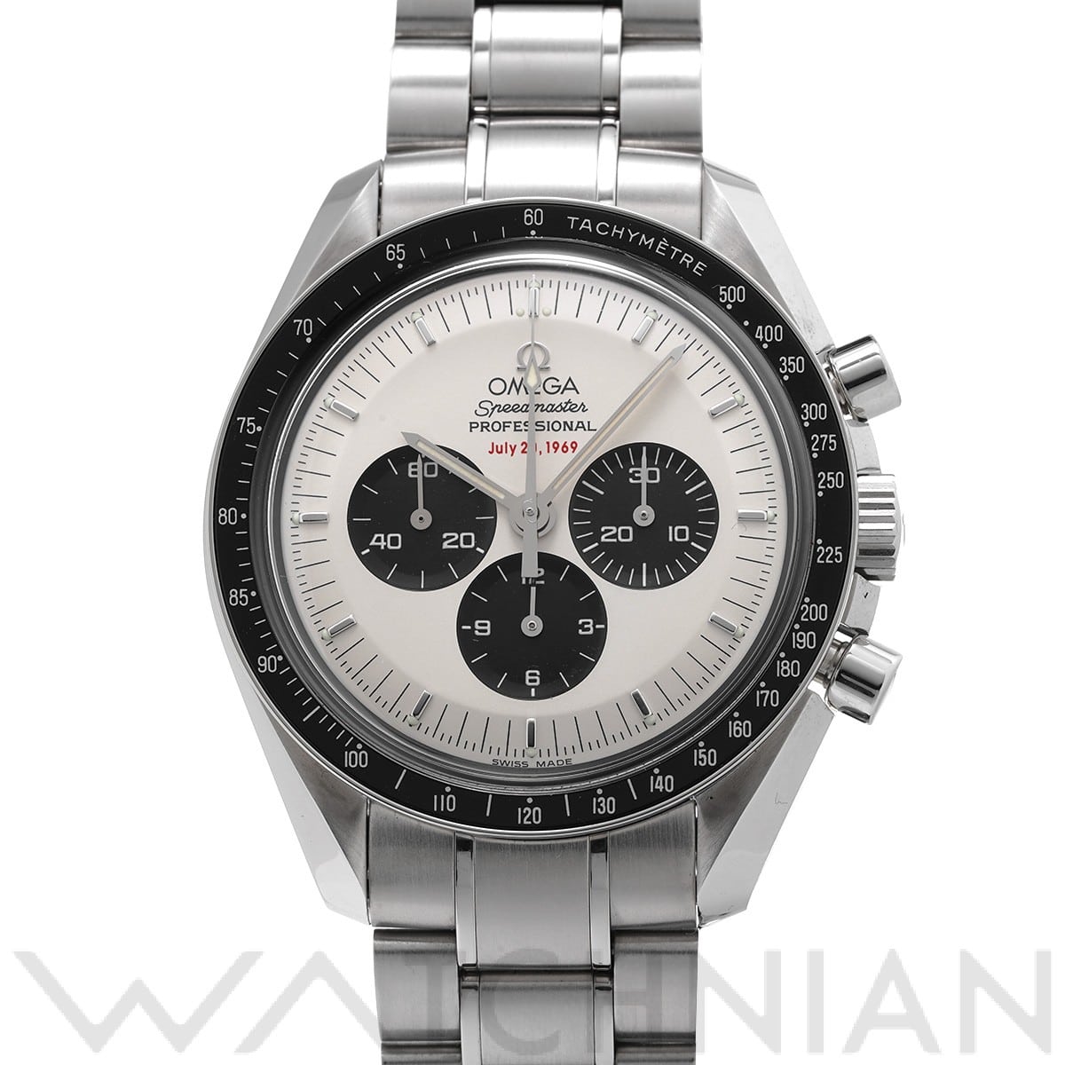 オメガ スピードマスター プロフェッショナル ムーンウォッチ アポロ11号 35th 3569.31 ホワイト/ブラック メンズ 時計 【中古】【wristwatch】