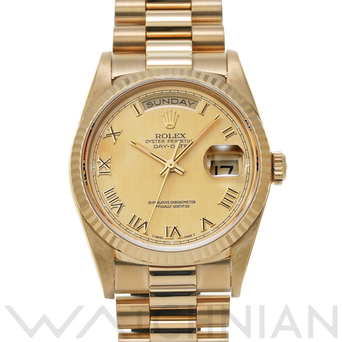 ロレックス デイデイト 18238 シャンパン メンズ 時計 【中古】【wristwatch】