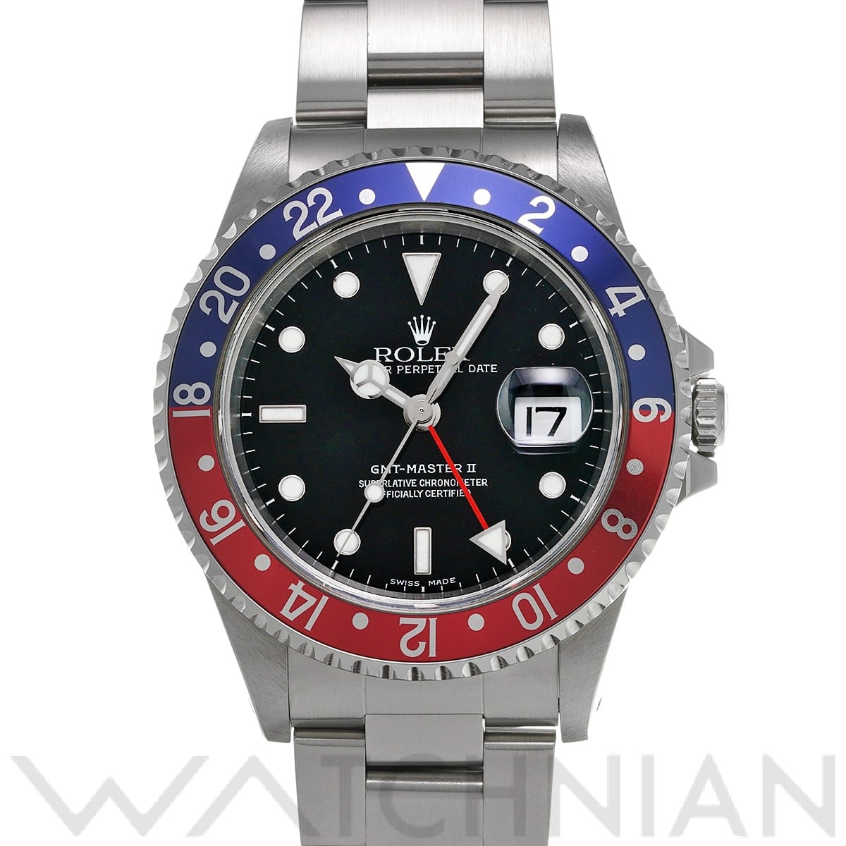 ロレックス GMTマスターII 16710 ブラック メンズ 時計 【中古】【wristwatch】