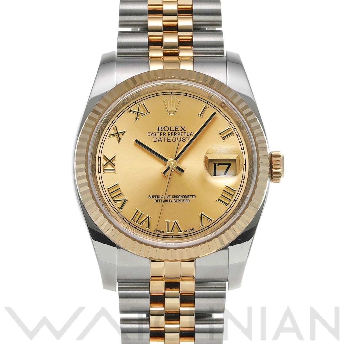 ロレックス デイトジャスト 36 116233 シャンパン メンズ 時計 【中古】【wristwatch】