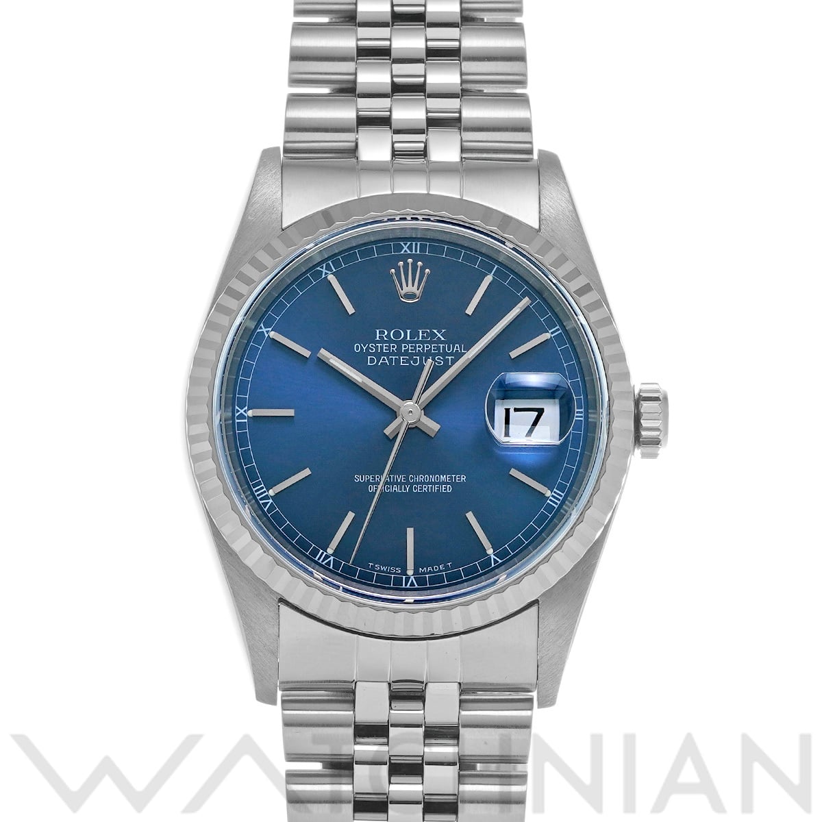 ロレックス デイトジャスト 16234 ブルー メンズ 時計 【中古】【wristwatch】