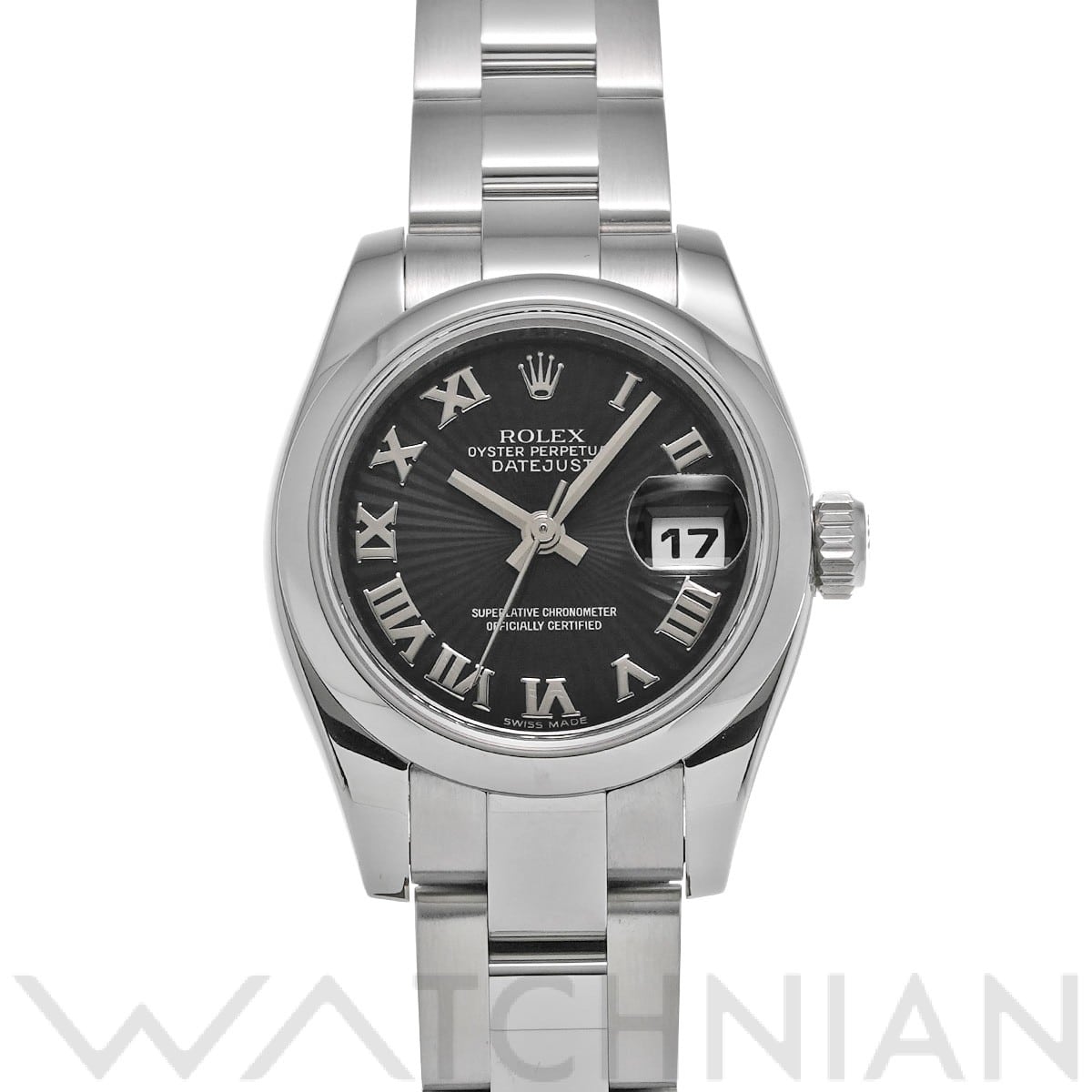 ロレックス レディ デイトジャスト 26 179160 ブラックサンビーム レディース 時計 【中古】【wristwatch】