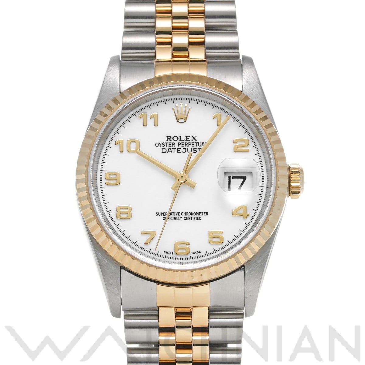 ロレックス デイトジャスト 16233 ホワイト メンズ 時計 【中古】【wristwatch】