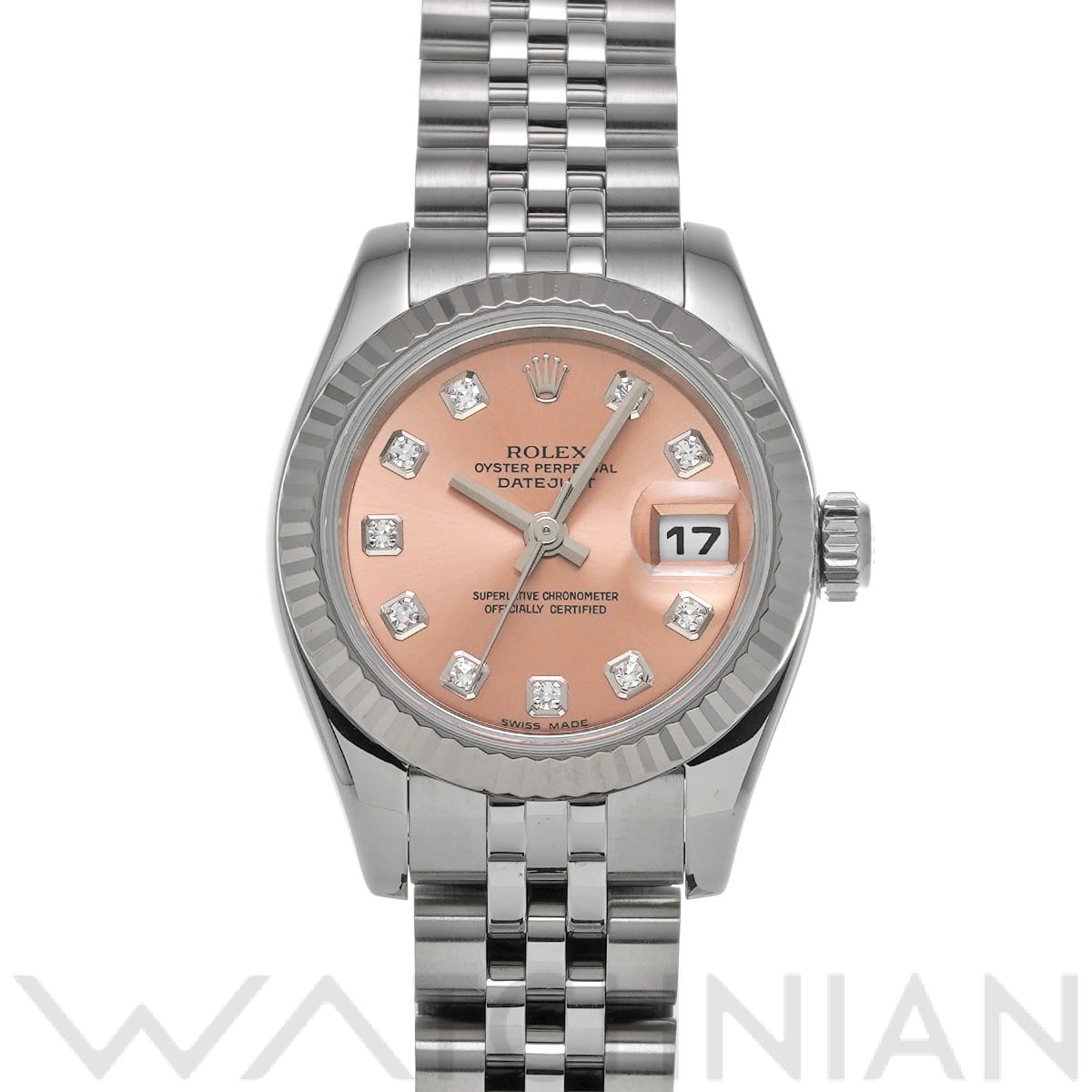 ロレックス レディ デイトジャスト 26 179174G ピンク/ダイヤモンド レディース 時計 【中古】【wristwatch】