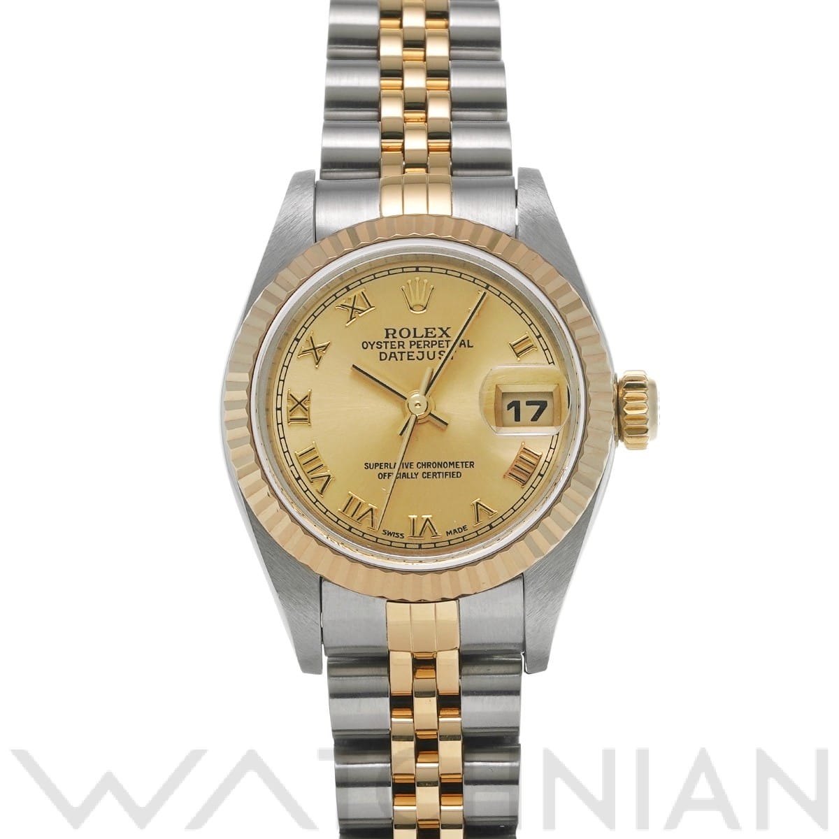 ロレックス デイトジャスト 79173 シャンパン レディース 時計 【中古】【wristwatch】