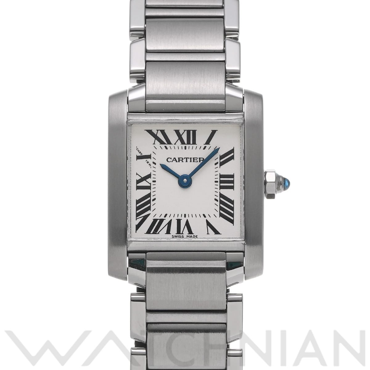 カルティエ タンク フランセーズ SM W51008Q3 シルバー レディース 時計 【中古】【wristwatch】