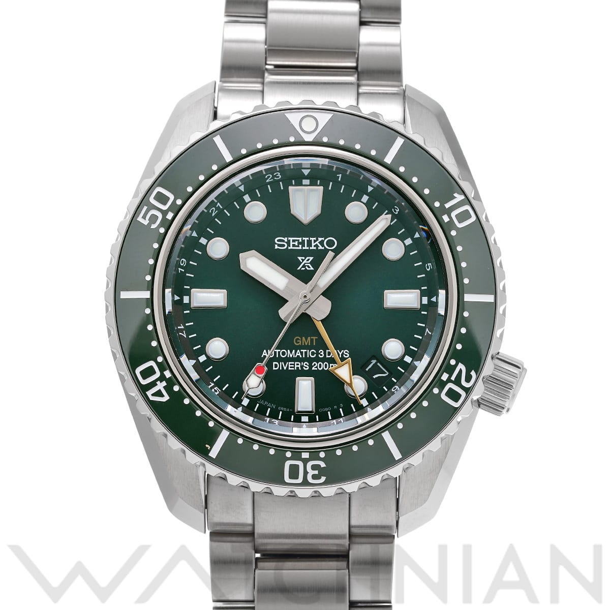 セイコー プロスペックス ダイバースキューバ 1968 メカニカルダイバーズ 現代デザイン GMT SBEJ009 グリーン メンズ 時計 【中古】【wristwatch】
