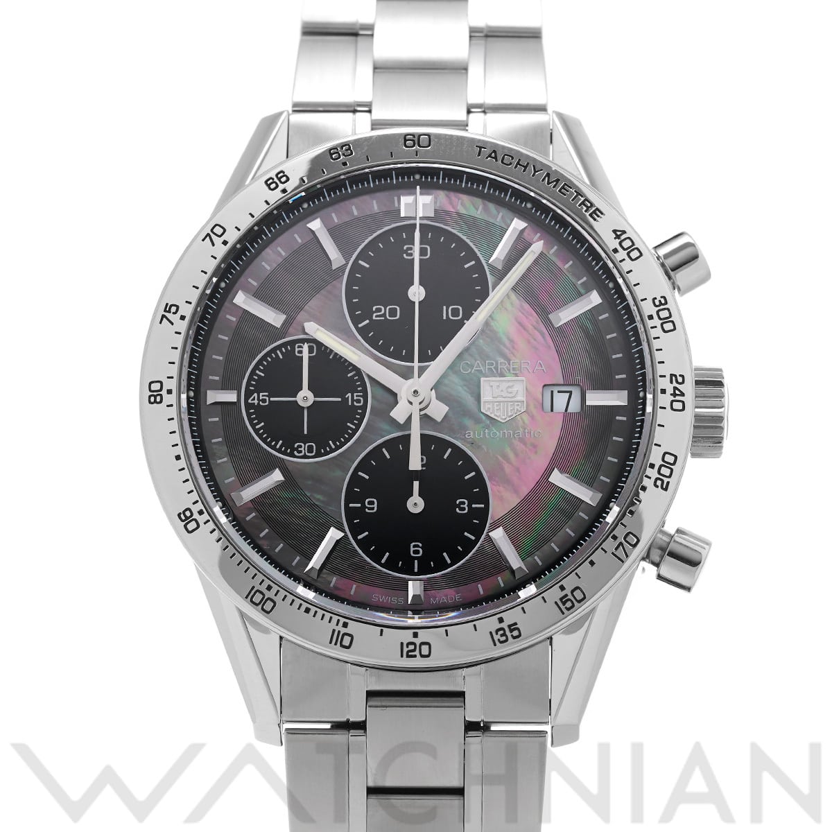 タグ ホイヤー カレラ キャリバー16 クロノグラフ CV201P.BA0794 ブラックシェル/ブラック メンズ 時計 【中古】【wristwatch】