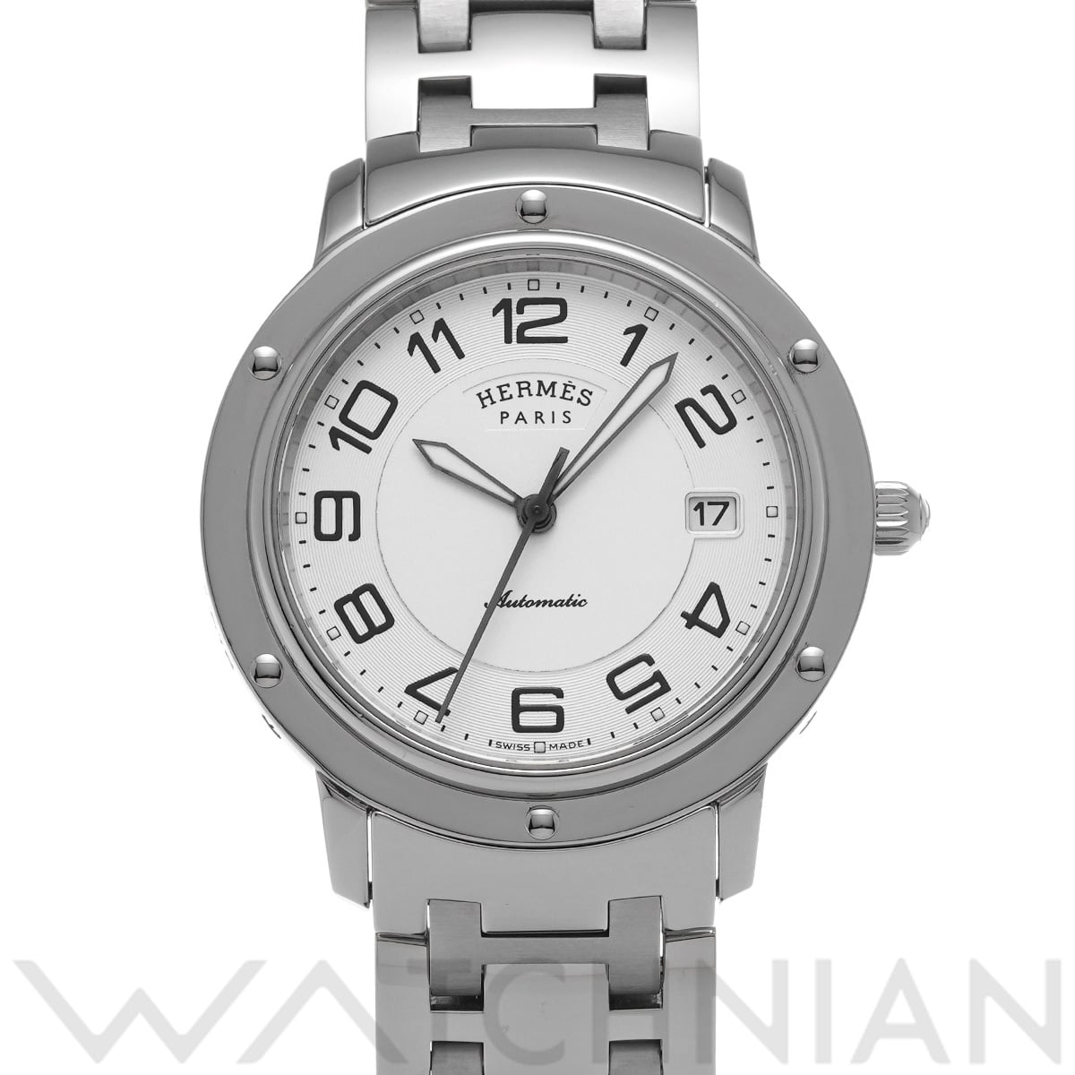 エルメス クリッパー CP2.810 ホワイト メンズ 時計 【中古】【wristwatch】