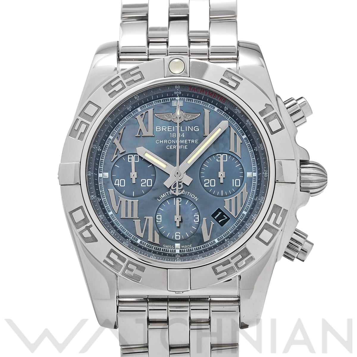 ブライトリング クロノマット 44 AB01116X/BE67 ブルーシェル メンズ 時計 【中古】【wristwatch】