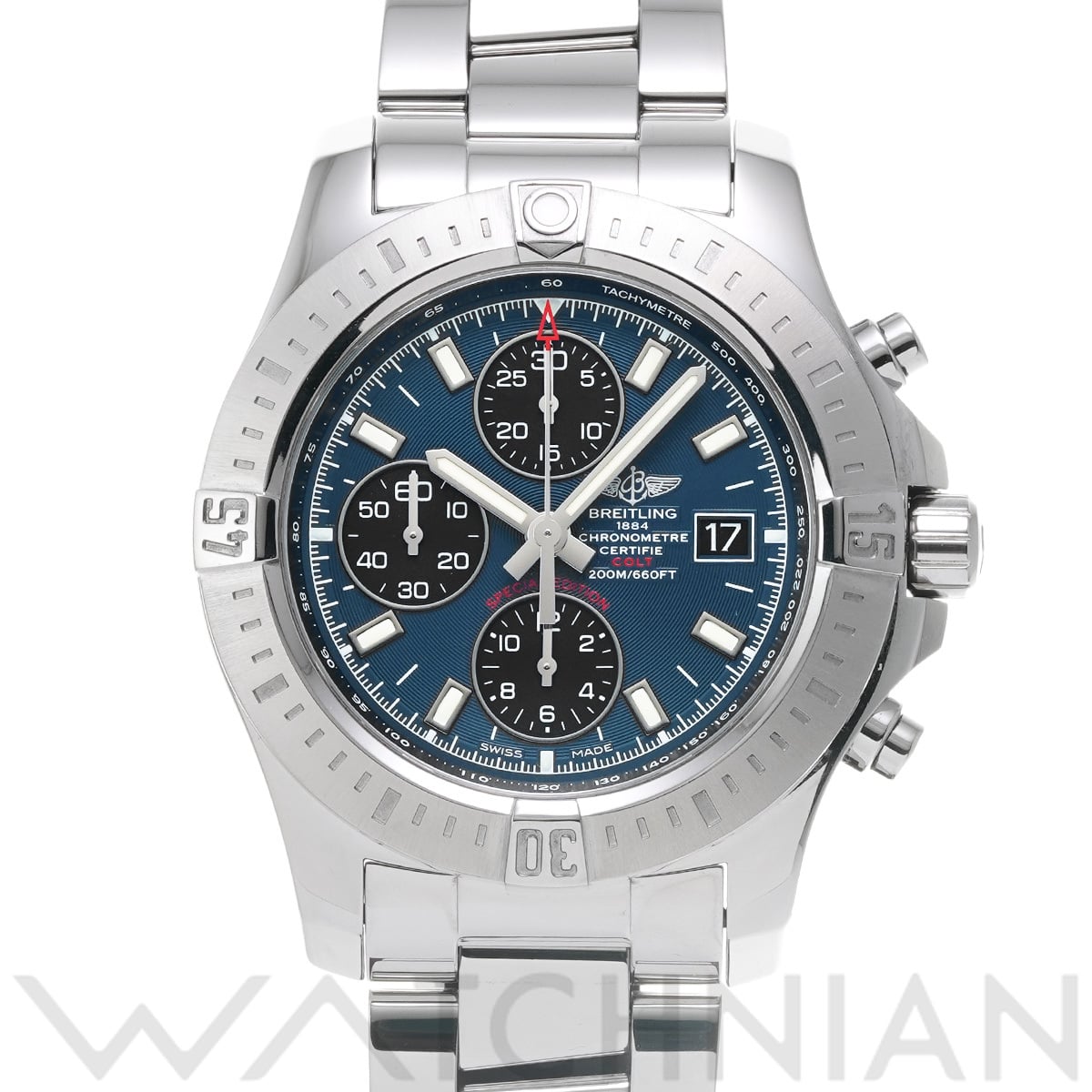 ブライトリング コルト クロノグラフ 日本限定 A133882A/C958 ブルー/ブラック メンズ 時計 【中古】【wristwatch】