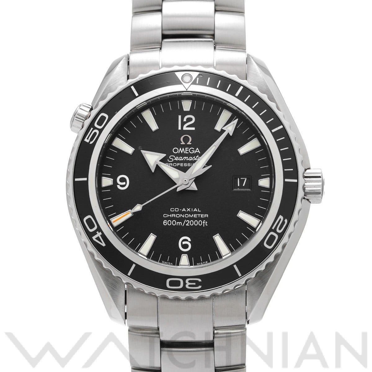 オメガ シーマスター プラネットオーシャン 600 コーアクシャル ビッグサイズ 2200.50 ブラック メンズ 時計 【中古】【wristwatch】