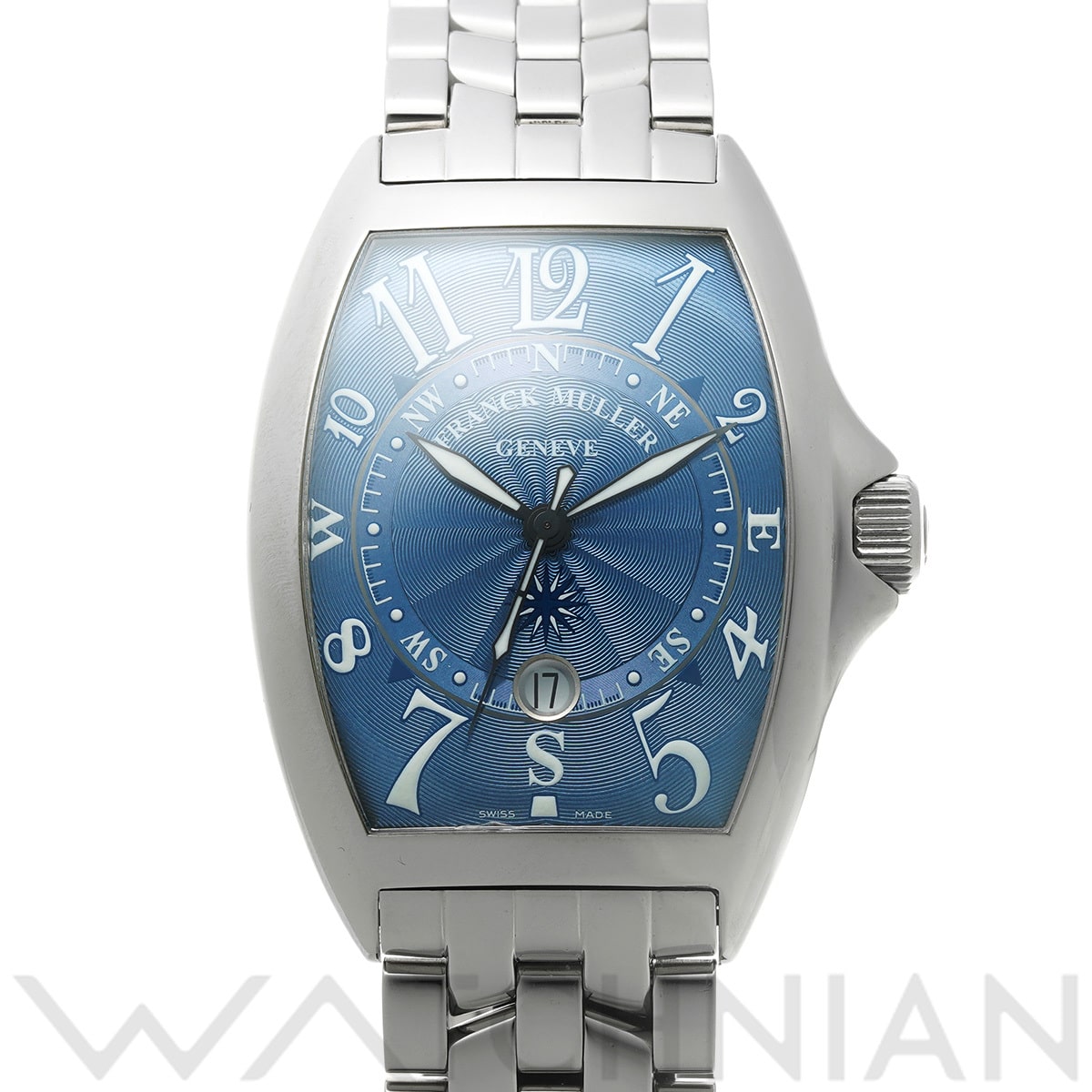 フランクミュラー トノウカーベックス マリナーブルージーン 8080SCDTMAR シルバー メンズ 時計 【中古】【wristwatch】