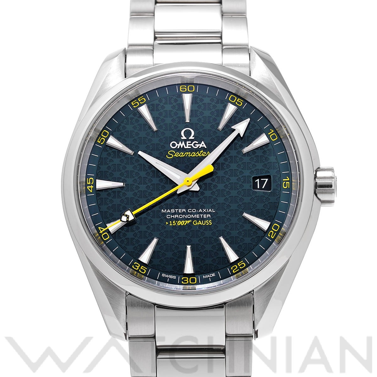 オメガ シーマスター アクアテラ マスターコーアクシャル ジェームズ・ボンド 007 231.10.42.21.03.004 ブルー メンズ 時計 【中古】【wristwatch】