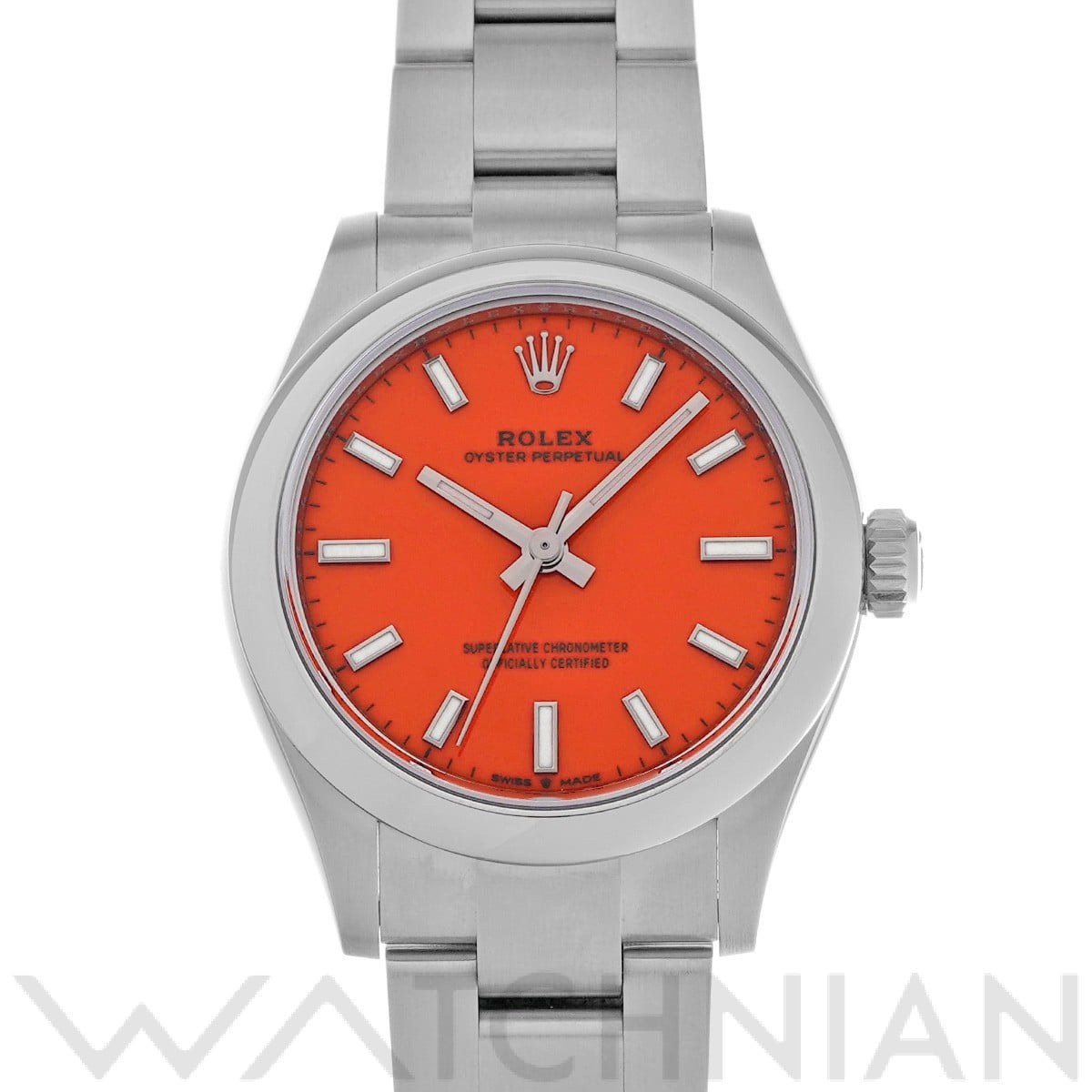 ロレックス オイスターパーペチュアル 31 277200 コーラルレッド ユニセックス 時計 【中古】【wristwatch】