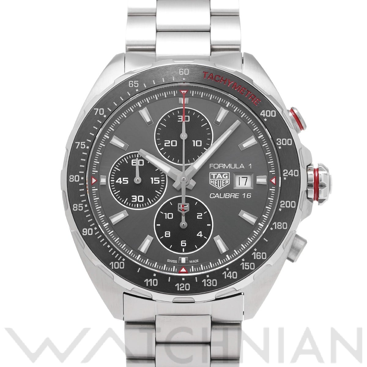 タグ ホイヤー フォーミュラ1 キャリバー16 クロノグラフ CAZ2012.BA0876 グレー/ブラック メンズ 時計 【中古】【wristwatch】