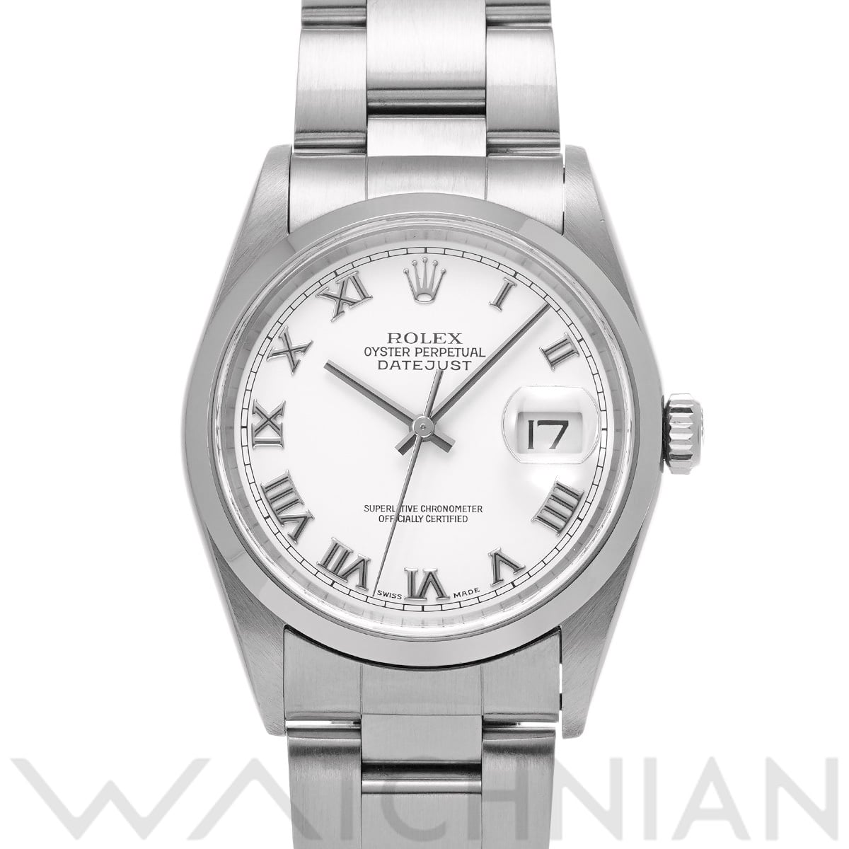 ロレックス デイトジャスト 16200 ホワイト メンズ 時計 【中古】【wristwatch】