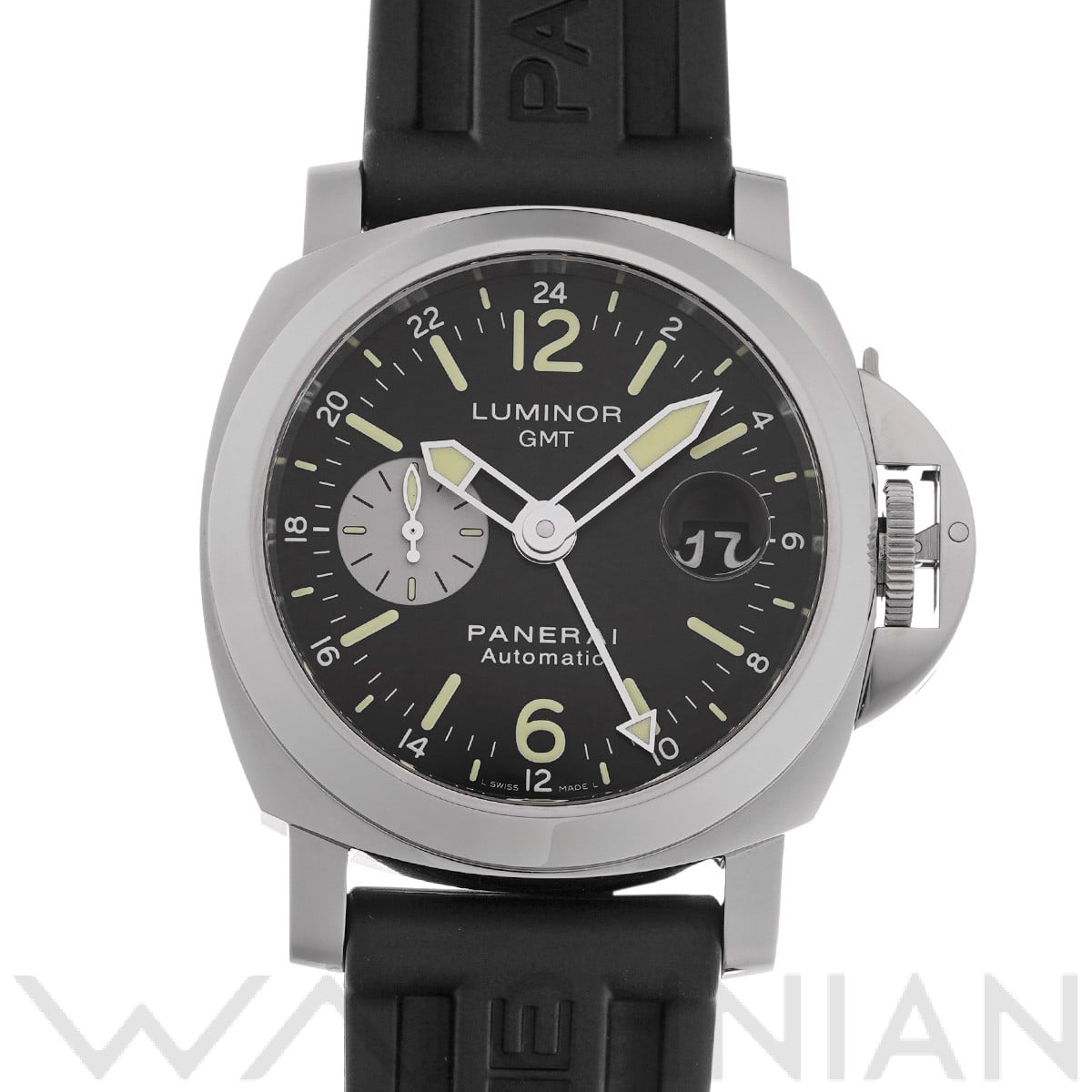パネライ ルミノール GMT PAM00088 ブラック/シルバー メンズ 時計 【中古】【wristwatch】