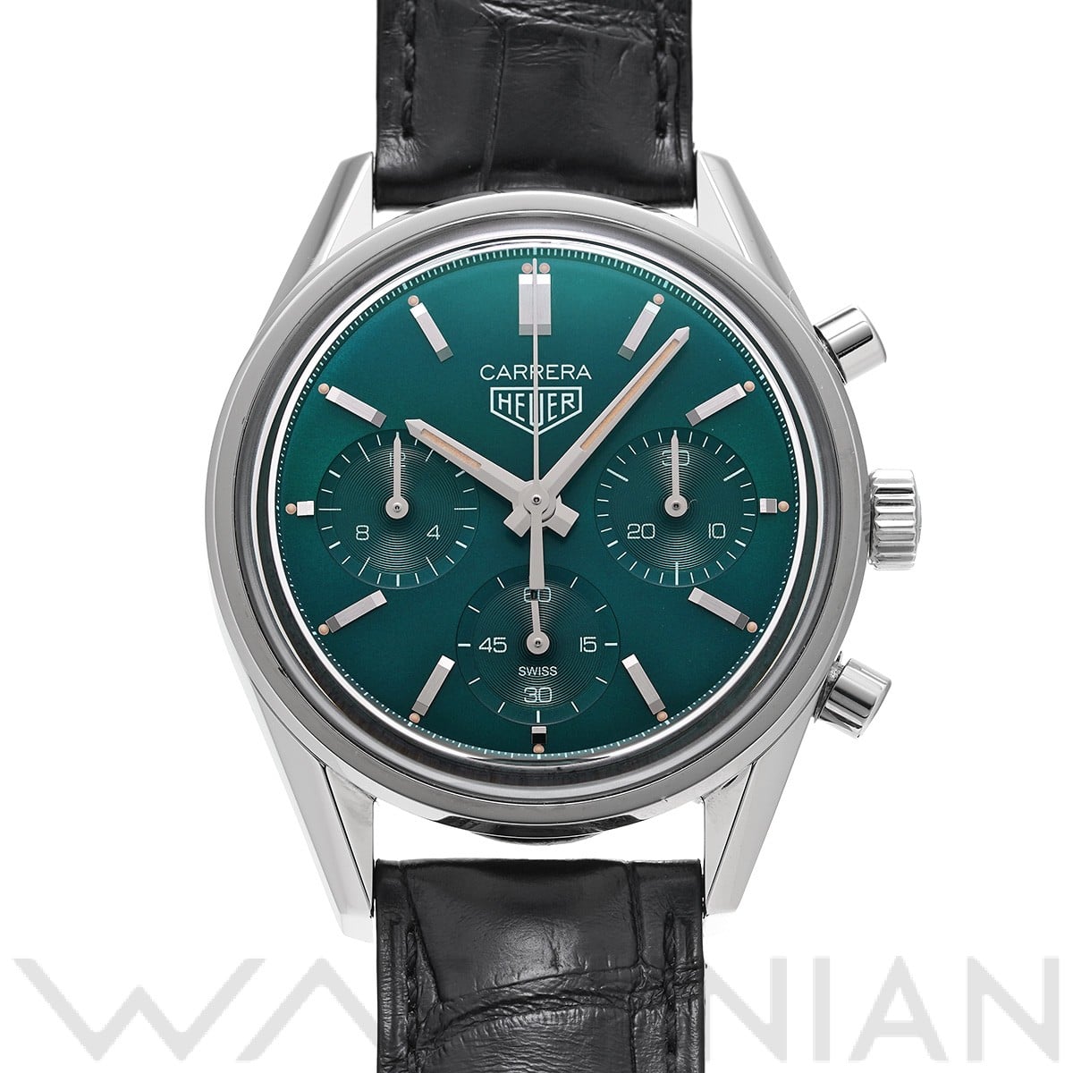 タグ ホイヤー カレラ グリーン キャリバーホイヤー02 クロノグラフ スペシャルエディション CBK221F.FC6479 グリーン メンズ 時計 【中古】【wristwatch】