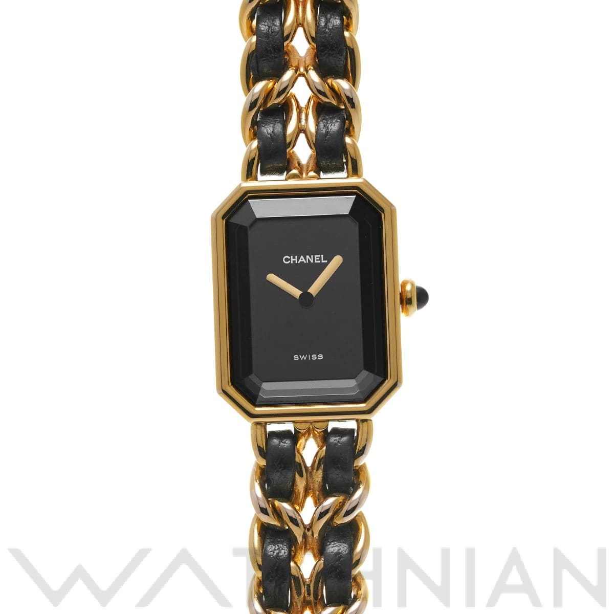 シャネル プルミエール M H0001 ブラック レディース 時計 【中古】【wristwatch】