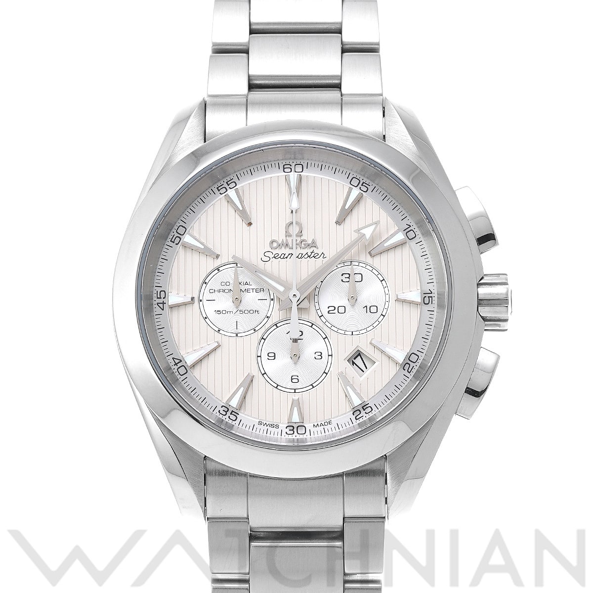 オメガ シーマスター アクアテラ コーアクシャル クロノグラフ 231.10.44.50.09.001 ホワイト/シルバー メンズ 時計 【中古】【wristwatch】