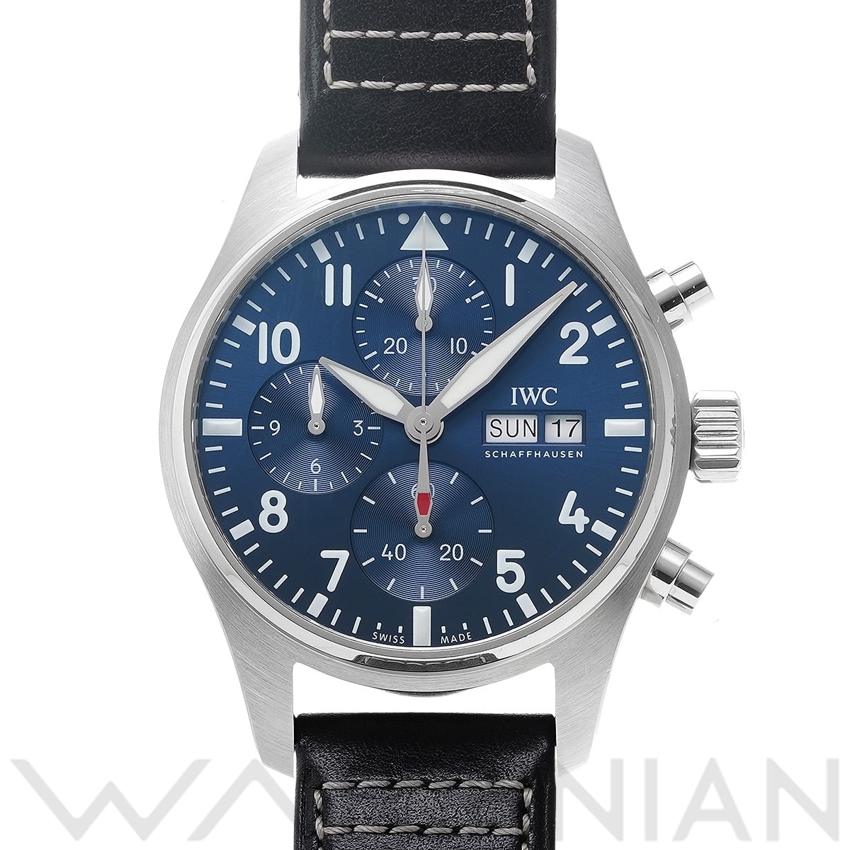 IWC パイロットウォッチ クロノグラフ 41 IW388101 ブルー メンズ 時計 【中古】【wristwatch】