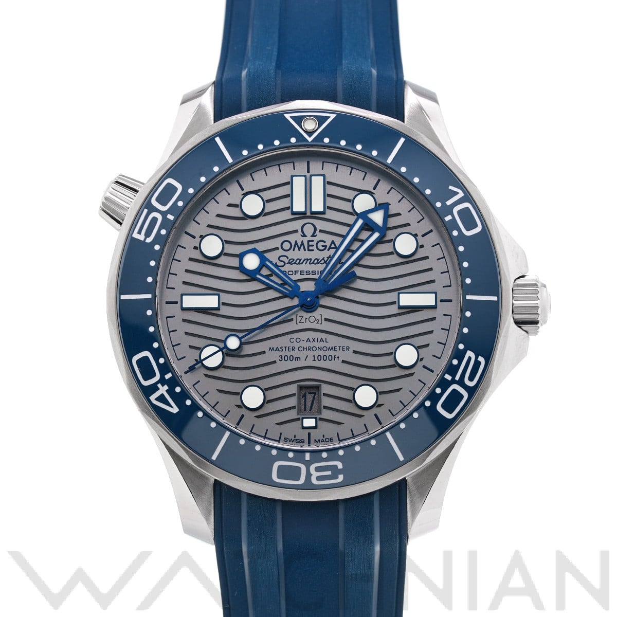 オメガ シーマスター ダイバー300 コーアクシャル マスタークロノメーター 210.32.42.20.06.001 グレー メンズ 時計 【中古】【wristwatch】