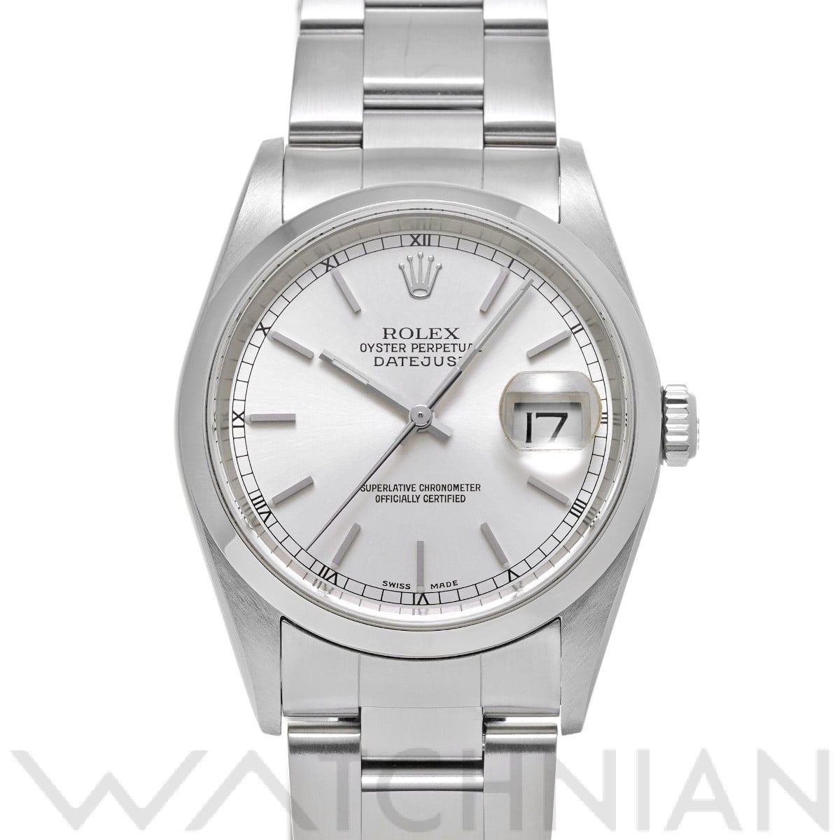 ロレックス デイトジャスト 16200 シルバー メンズ 時計 【中古】【wristwatch】