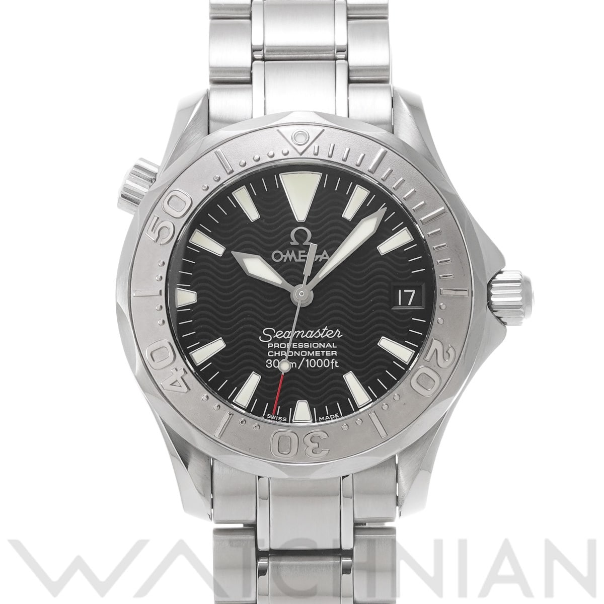 オメガ シーマスター 300 ミッドサイズ 2236.50 ブラック ユニセックス 時計 【中古】【wristwatch】