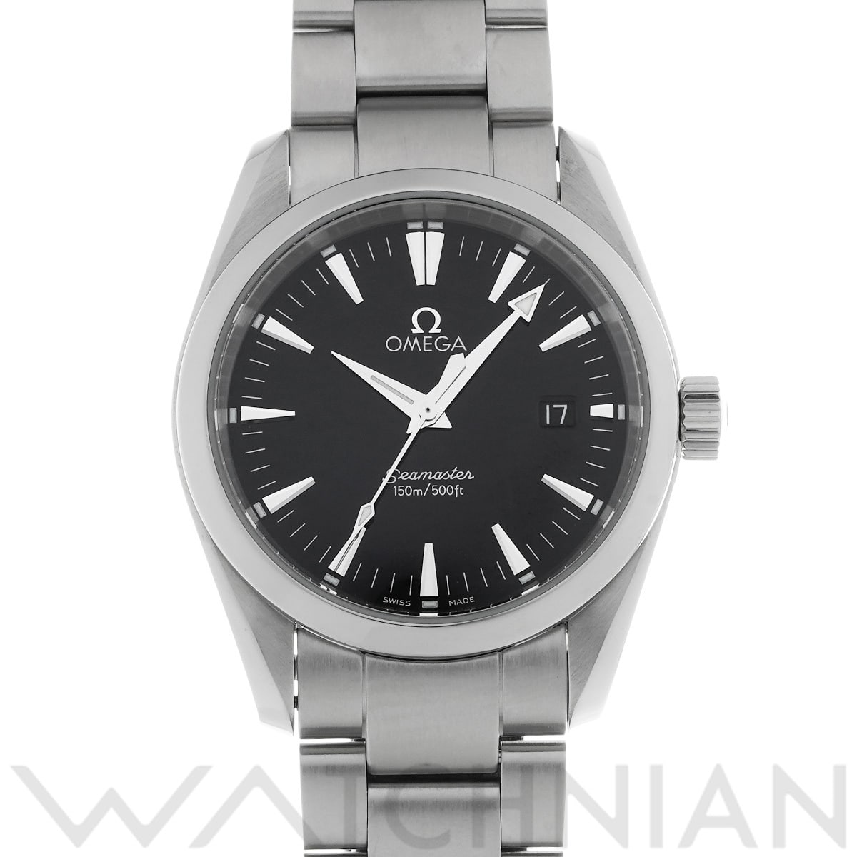 オメガ シーマスター アクアテラ クォーツ 2518.50 ブラック メンズ 時計 【中古】【wristwatch】