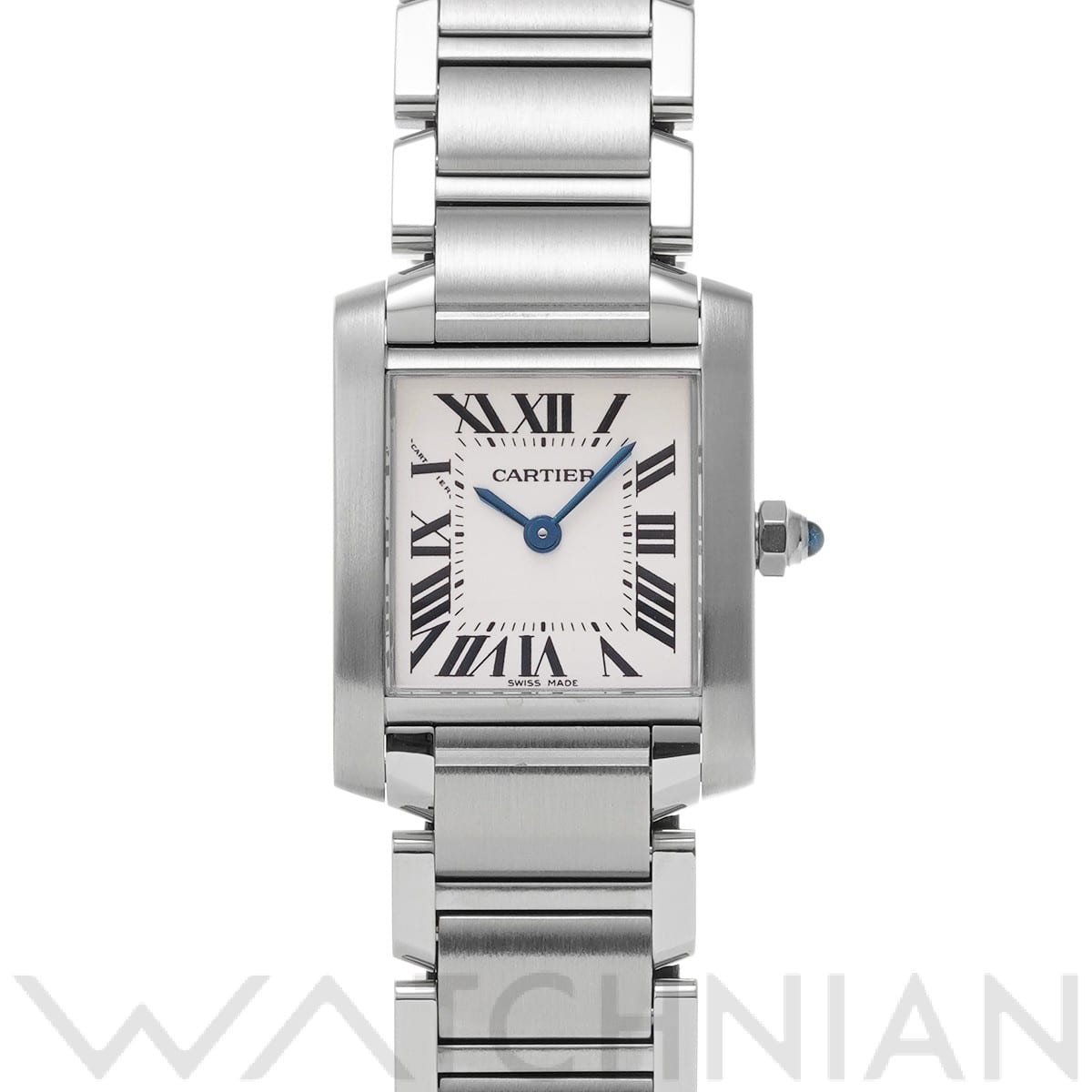 カルティエ タンク フランセーズ SM W51008Q3 シルバー レディース 時計 【中古】【wristwatch】