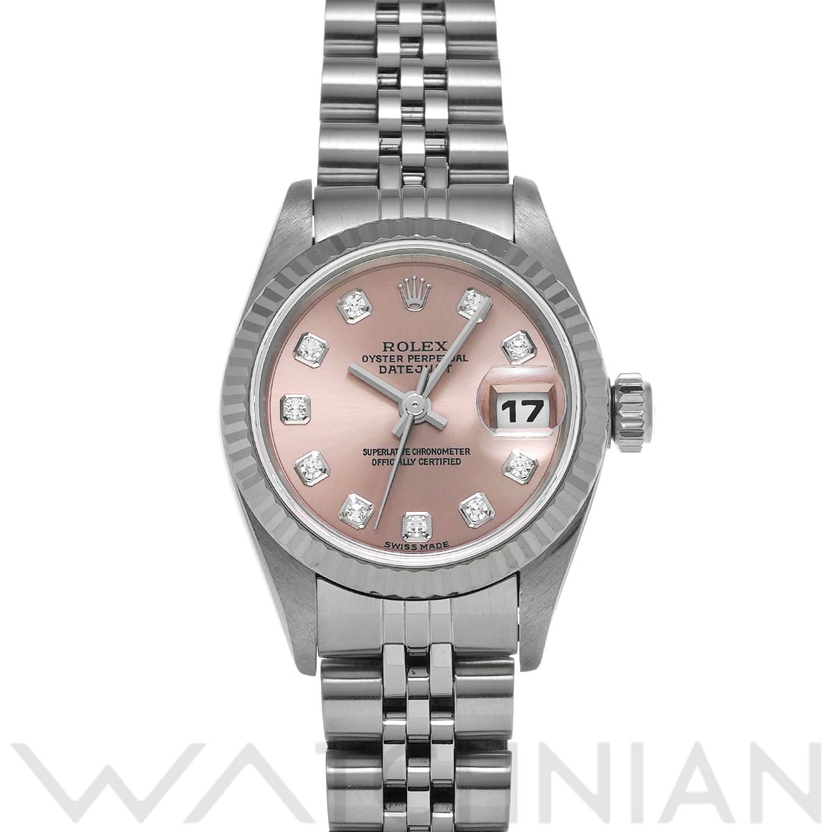 ロレックス デイトジャスト 79174G ピンク/ダイヤモンド レディース 時計 【中古】【wristwatch】