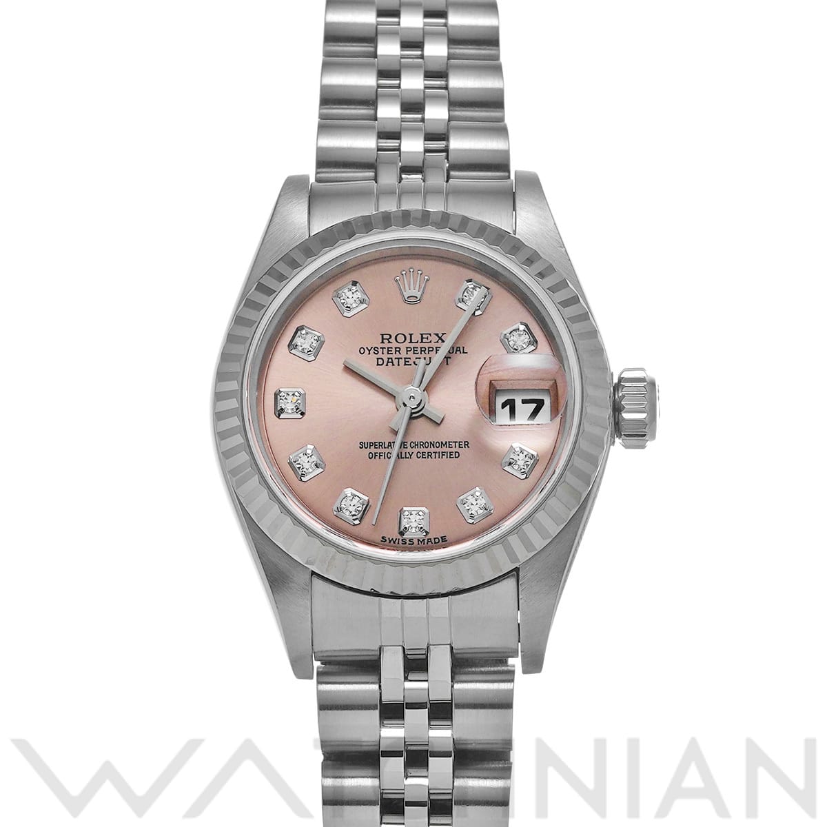 ロレックス デイトジャスト 79174G ピンク/ダイヤモンド レディース 時計 【中古】【wristwatch】