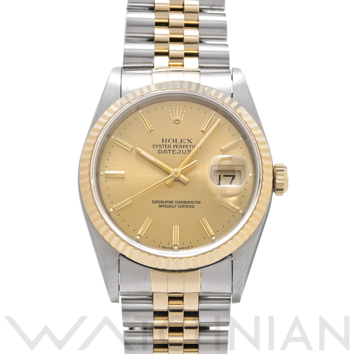 ロレックス デイトジャスト 16233 シャンパン メンズ 時計 【中古】【wristwatch】