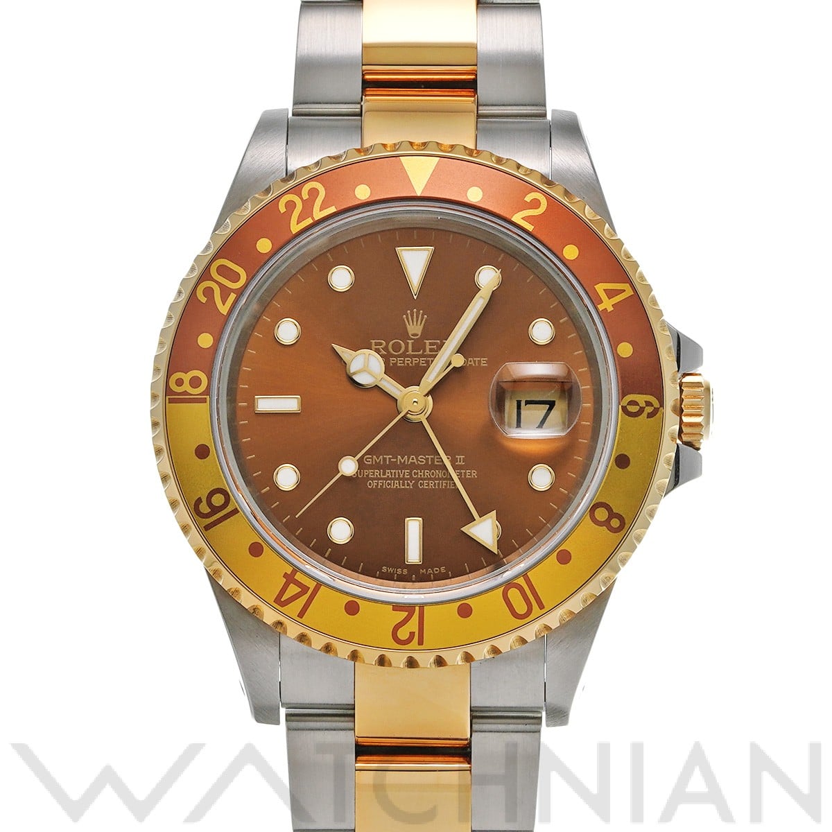ロレックス GMTマスターII 16713 ブラウン メンズ 時計 【中古】【wristwatch】