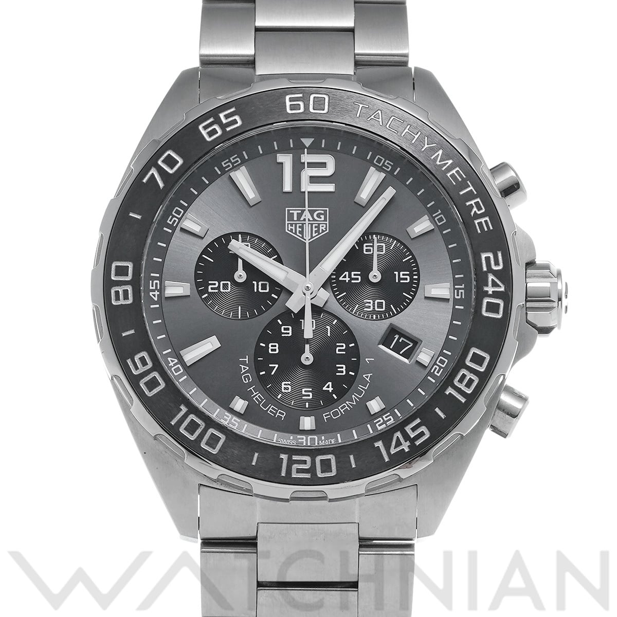 タグ ホイヤー フォーミュラ1 クォーツ クロノグラフ CAZ1011.BA0843 グレー/ブラック メンズ 時計 【中古】【wristwatch】