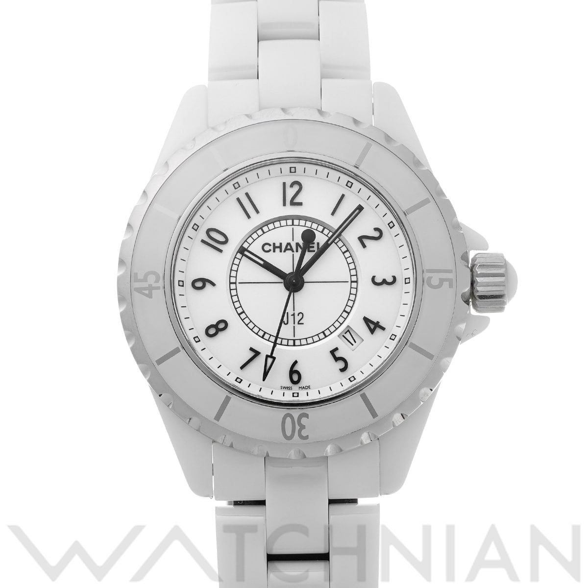 シャネル J12 33MM H0968 ホワイト レディース 時計 【中古】【wristwatch】