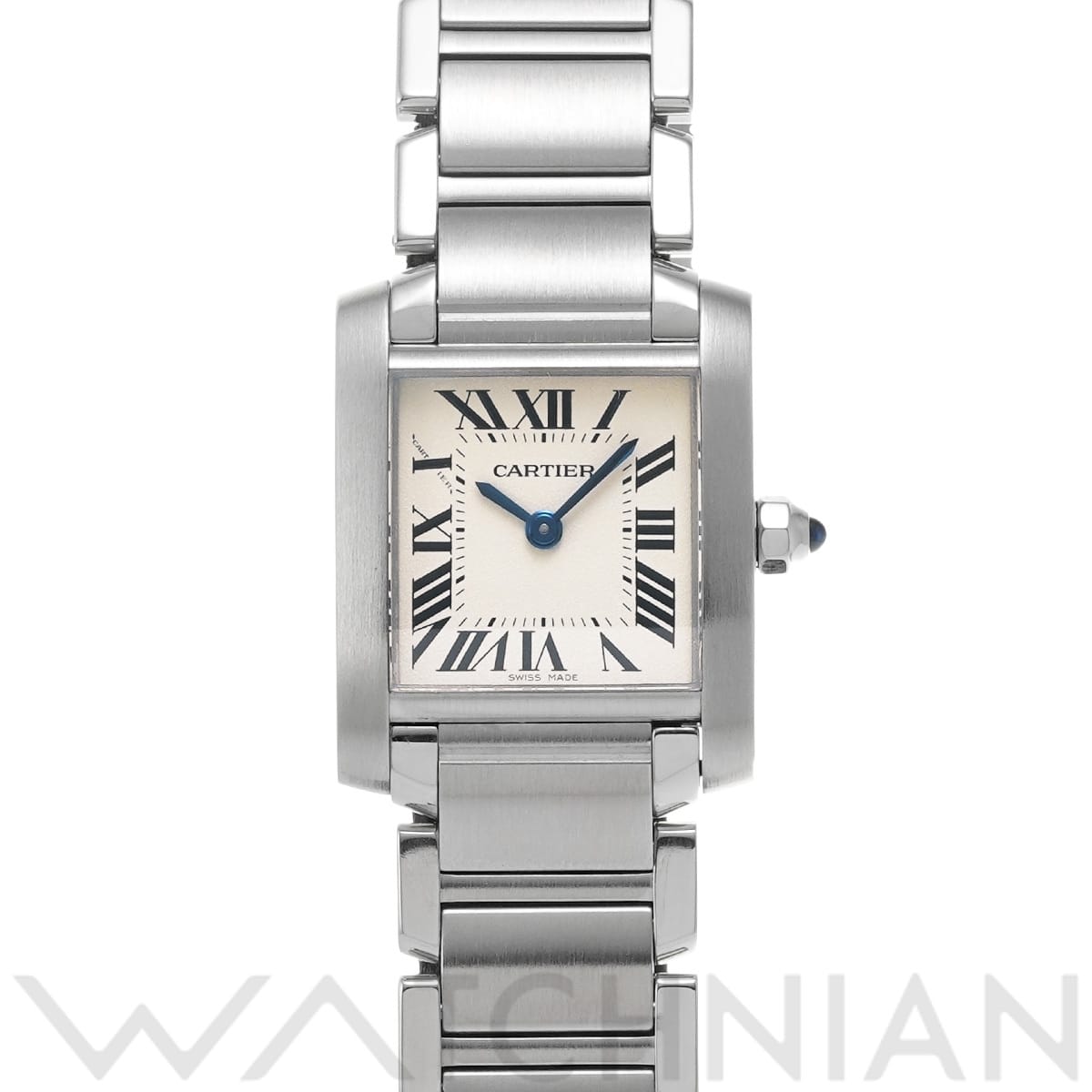 カルティエ タンクフランセーズ SM W51008Q3 ホワイト レディース 時計 【中古】【wristwatch】