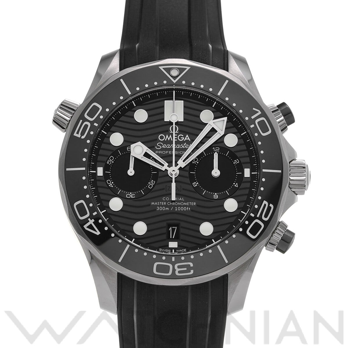 オメガ シーマスター ダイバー300 コーアクシャル マスタークロノメーター クロノグラフ 210.32.44.51.01.001 ブラック メンズ 時計 【中古】【wristwatch】